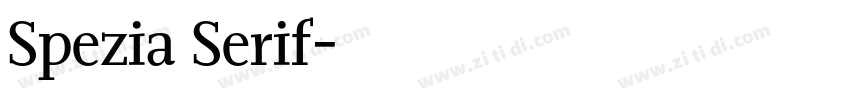Spezia Serif字体转换